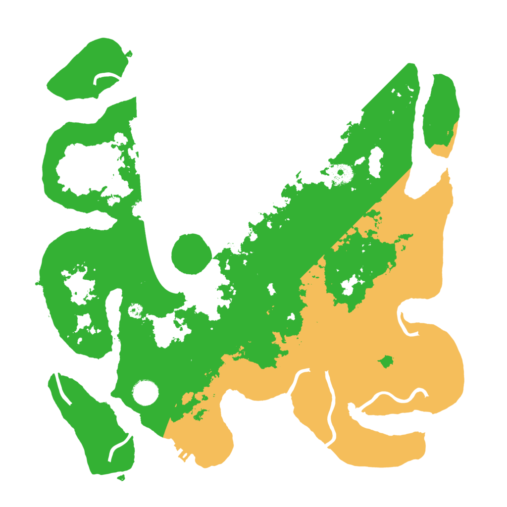 Biome Rust Map: Procedural Map, Size: 3500, Seed: 243229382