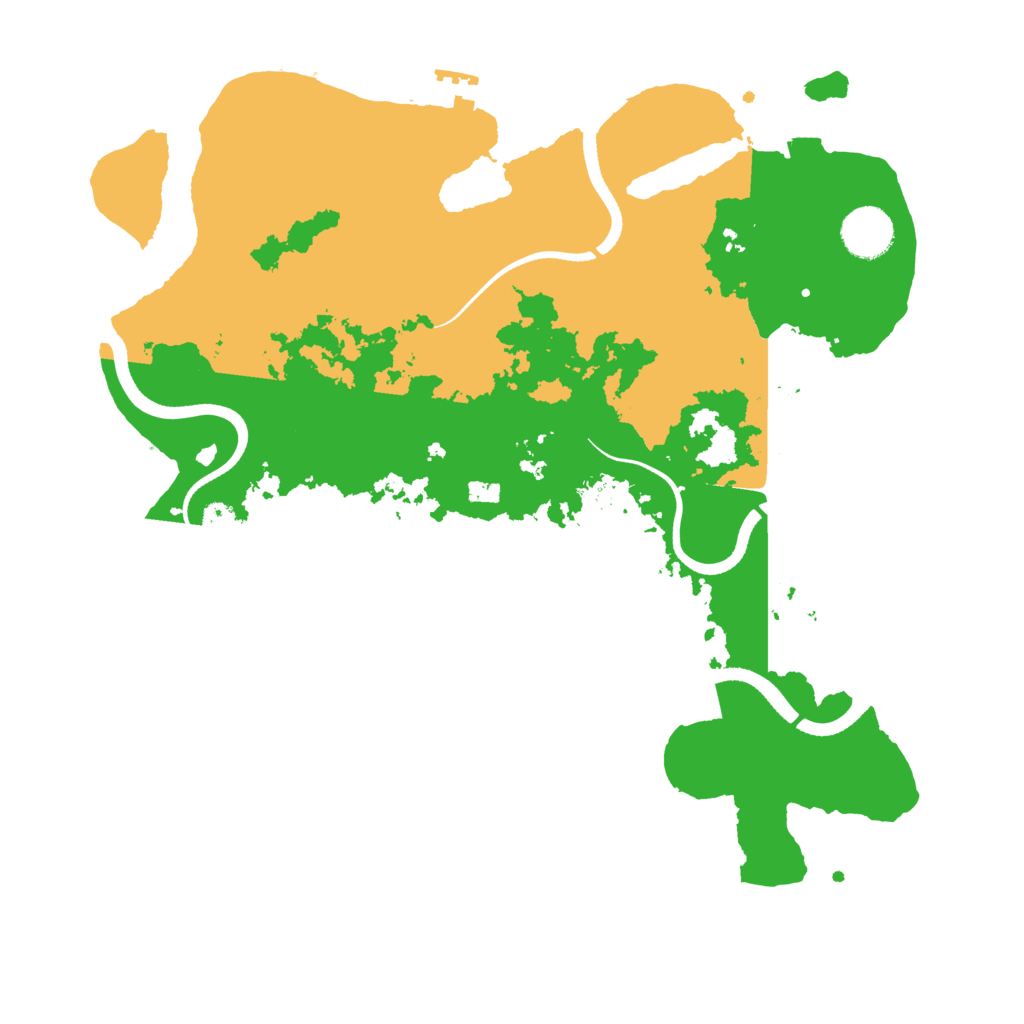 Biome Rust Map: Procedural Map, Size: 3500, Seed: 44366902