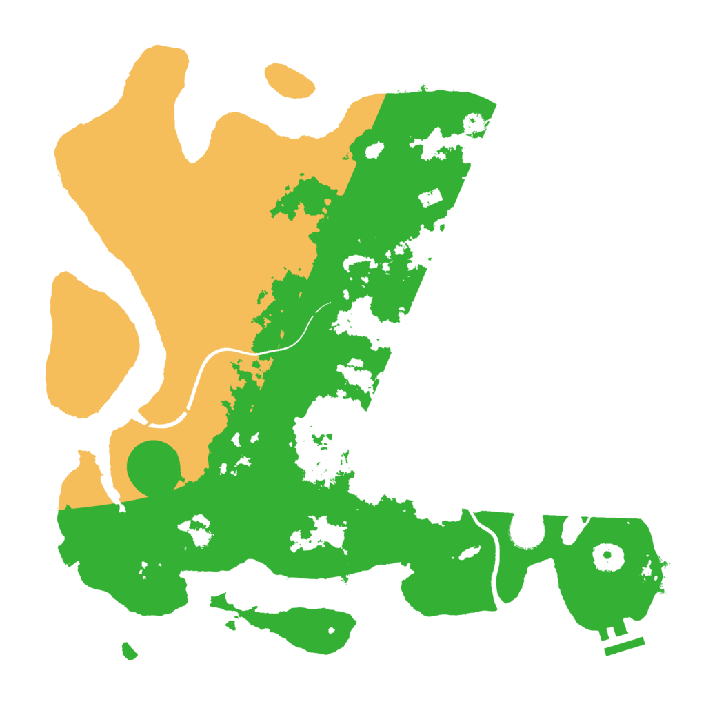 Biome Rust Map: Procedural Map, Size: 3500, Seed: 93990699