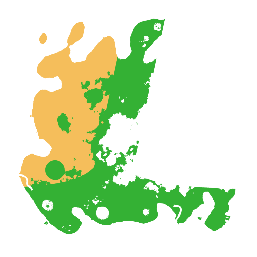 Biome Rust Map: Procedural Map, Size: 3500, Seed: 95423