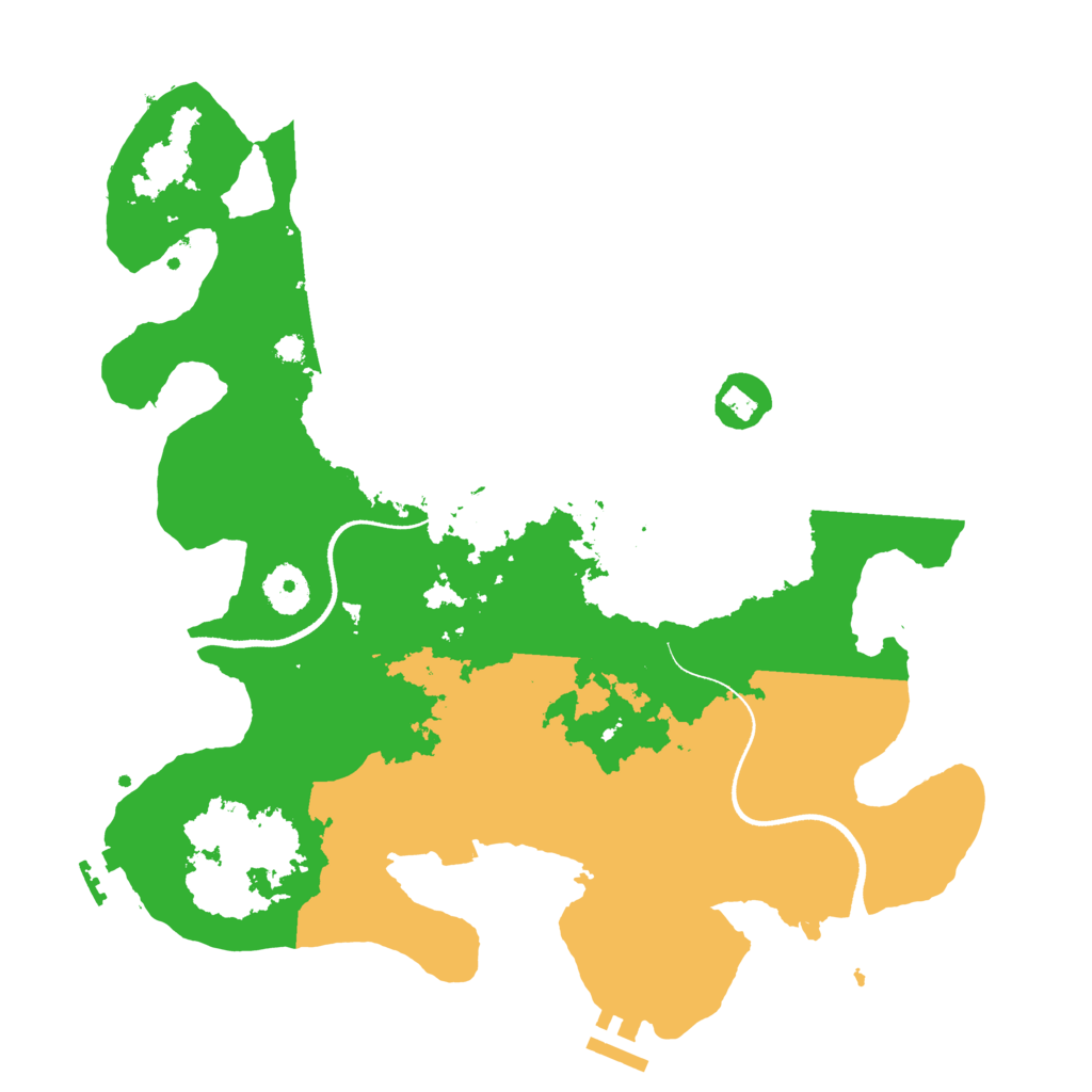 Biome Rust Map: Procedural Map, Size: 3500, Seed: 899222123