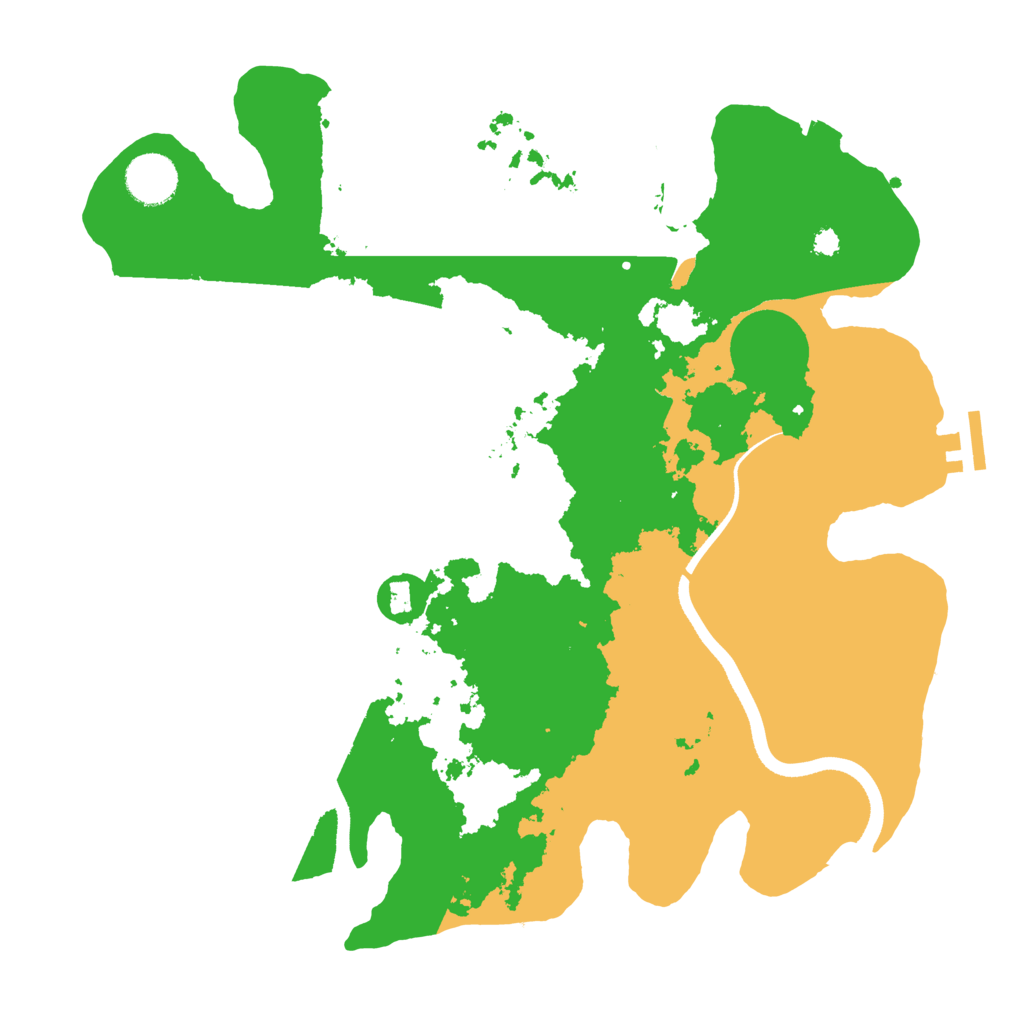 Biome Rust Map: Procedural Map, Size: 3500, Seed: 270215408