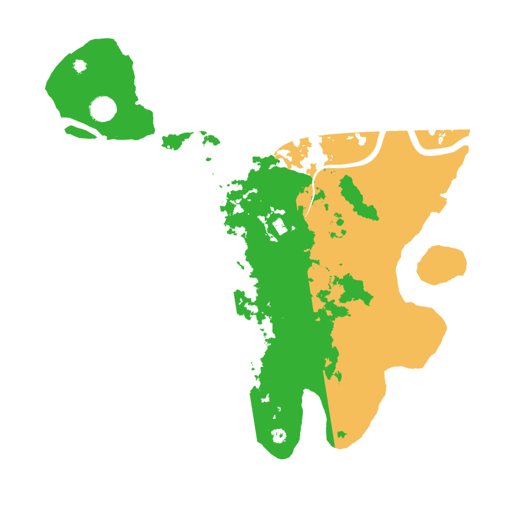 Biome Rust Map: Procedural Map, Size: 3500, Seed: 137236779