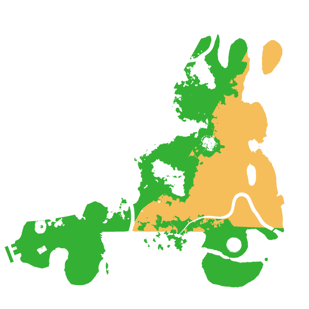 Biome Rust Map: Procedural Map, Size: 3700, Seed: 615481264