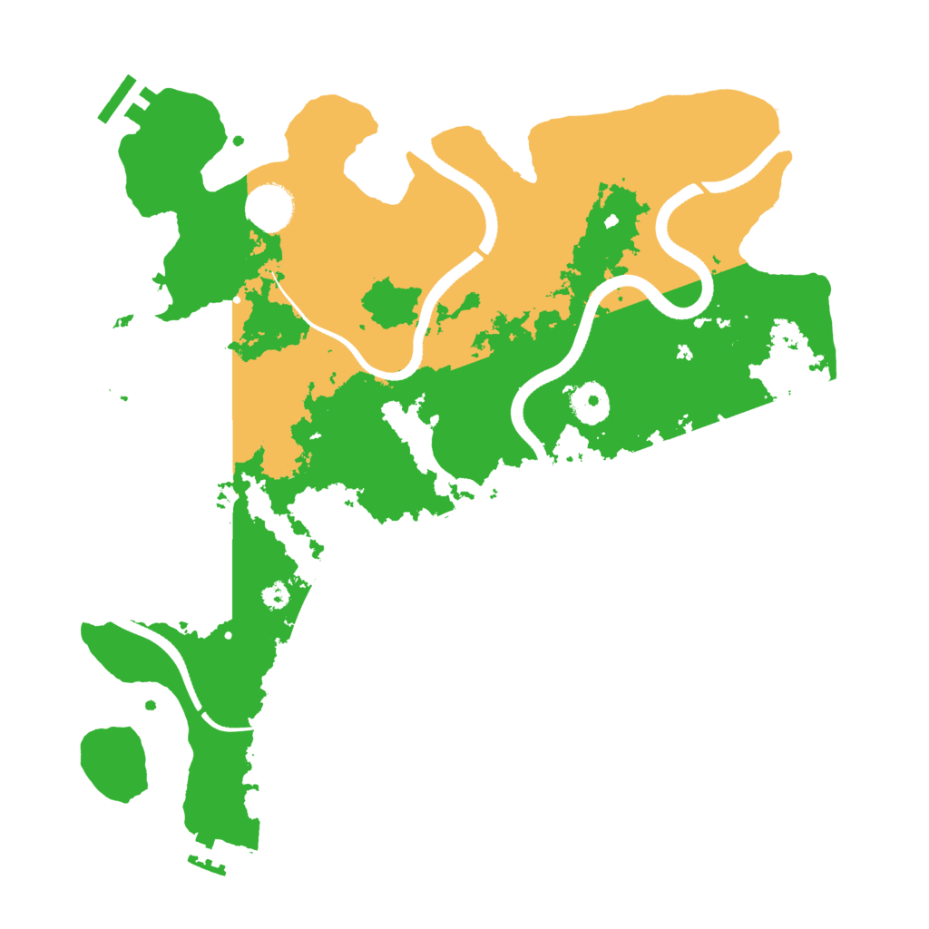 Biome Rust Map: Procedural Map, Size: 3500, Seed: 878685510