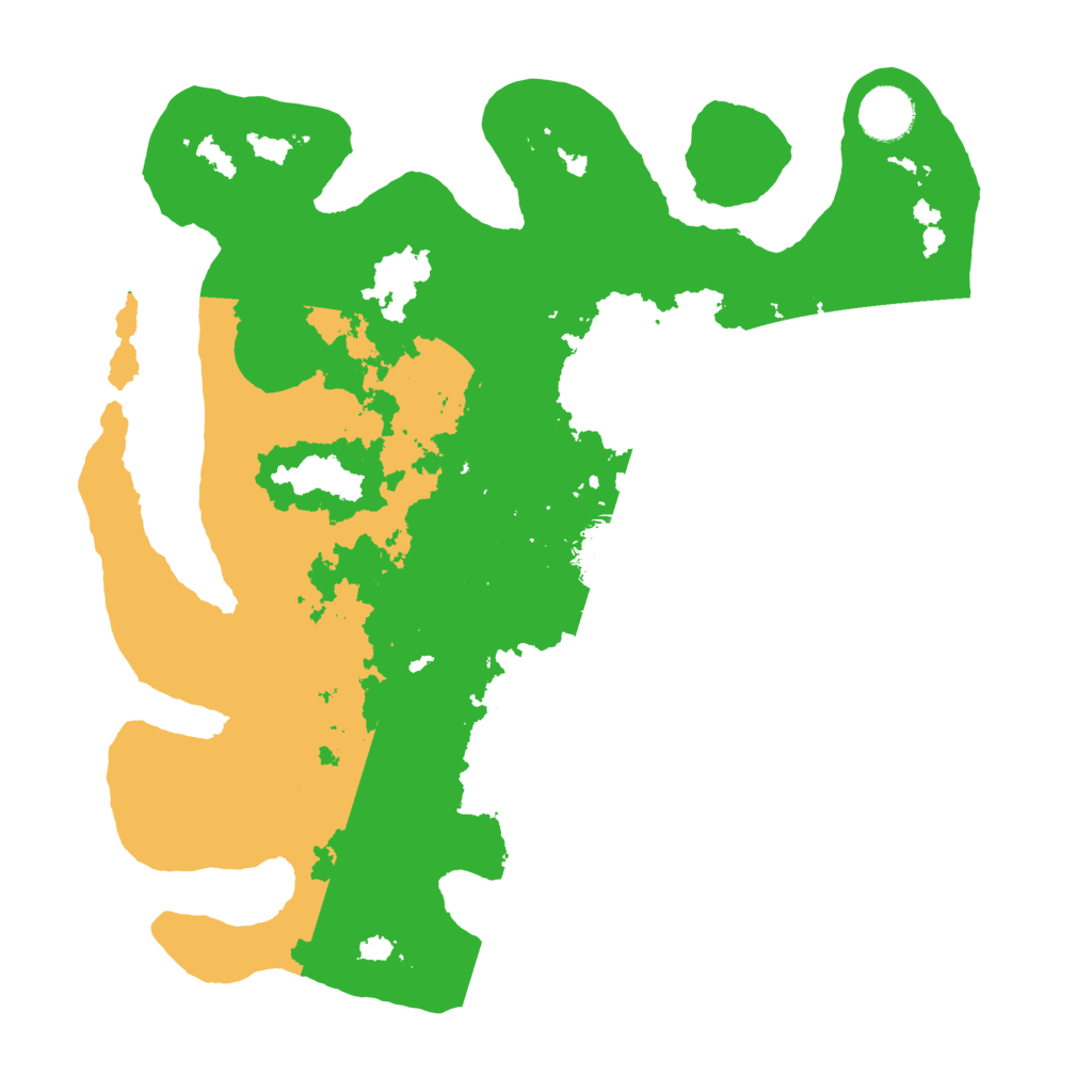 Biome Rust Map: Barren, Size: 3500, Seed: 355983026