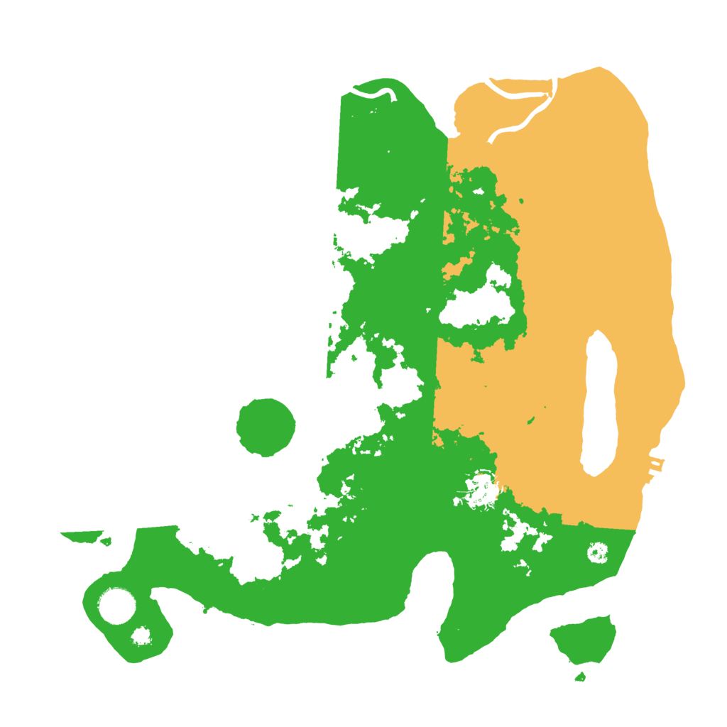 Biome Rust Map: Procedural Map, Size: 3500, Seed: 14010101