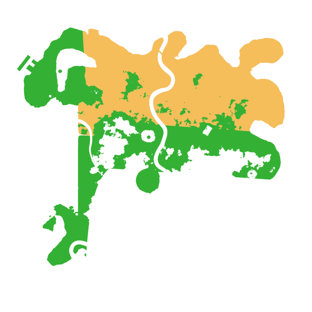 Biome Rust Map: Procedural Map, Size: 3500, Seed: 656411277