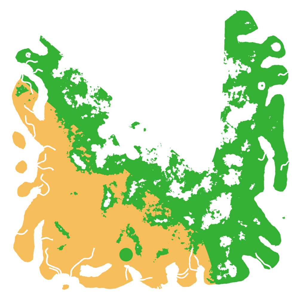 Biome Rust Map: Procedural Map, Size: 6000, Seed: 2345678