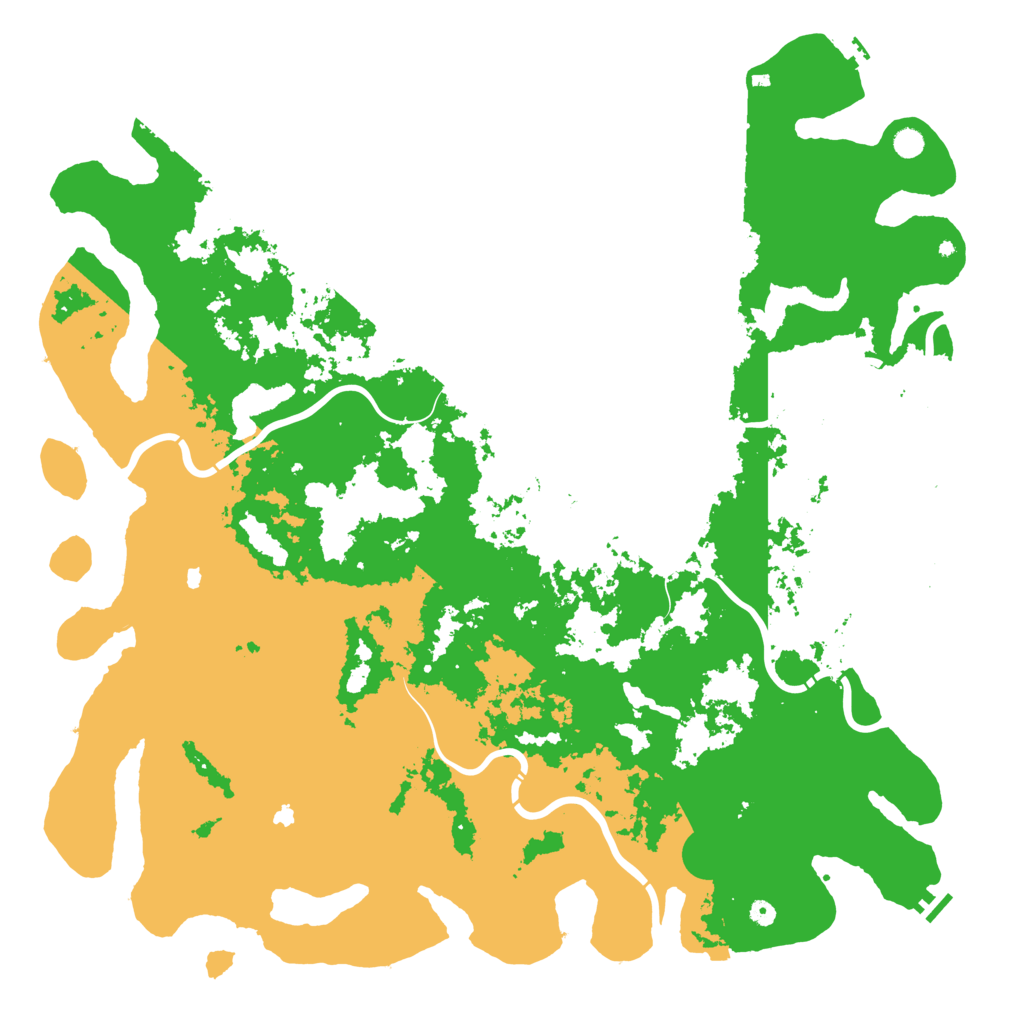 Biome Rust Map: Procedural Map, Size: 6000, Seed: 2345678