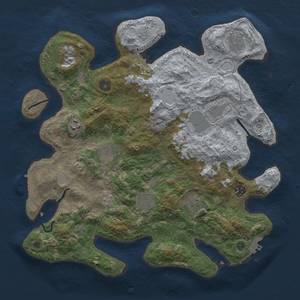 Thumbnail Rust Map: Procedural Map, Size: 3800, Seed: 92532011, 16 Monuments