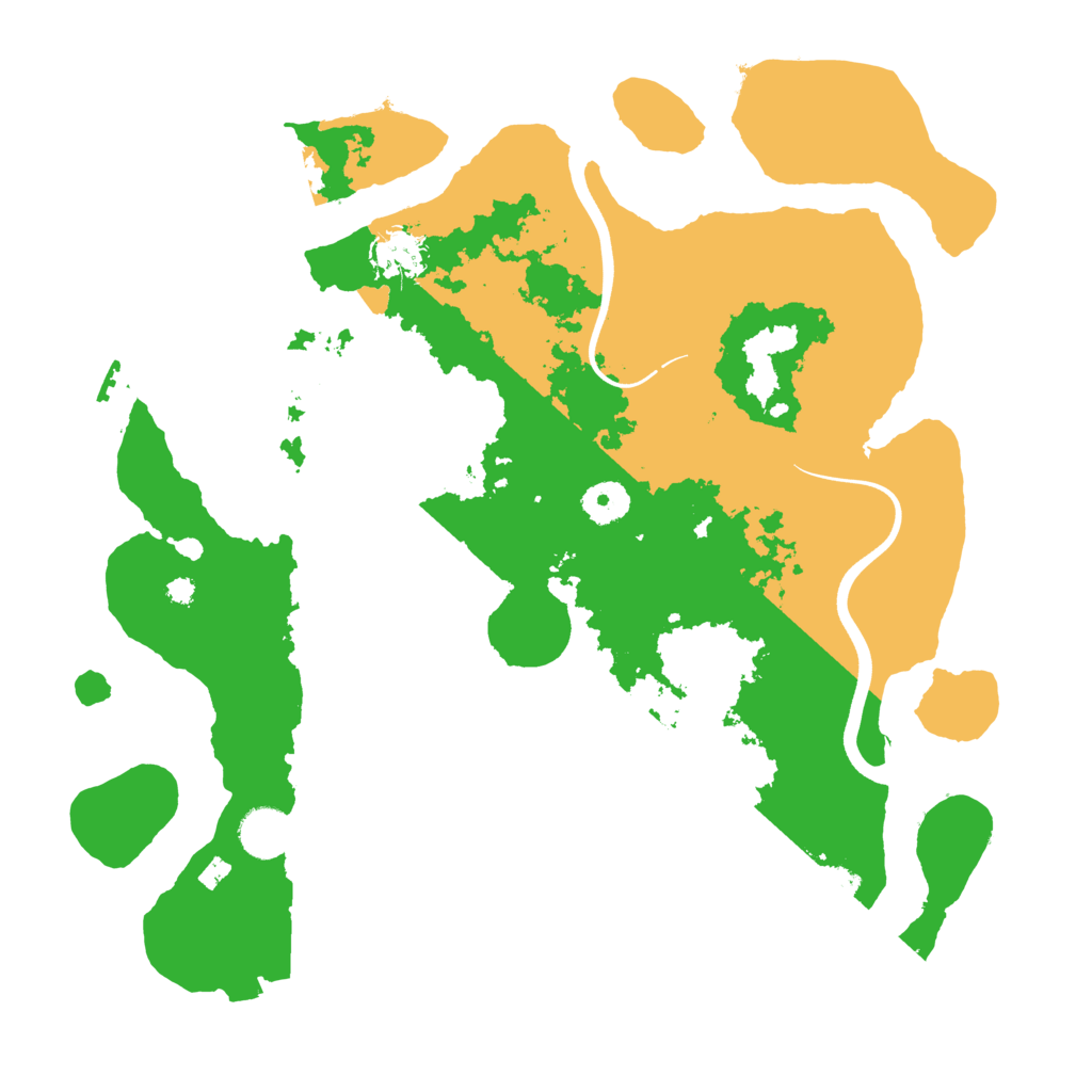 Biome Rust Map: Procedural Map, Size: 3700, Seed: 1613109553