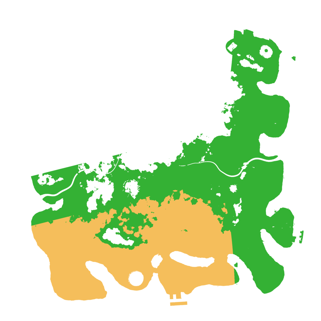 Biome Rust Map: Procedural Map, Size: 3800, Seed: 92532004