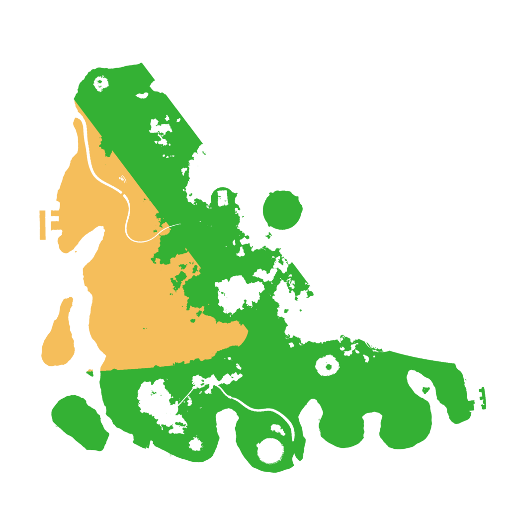 Biome Rust Map: Procedural Map, Size: 3500, Seed: 3827