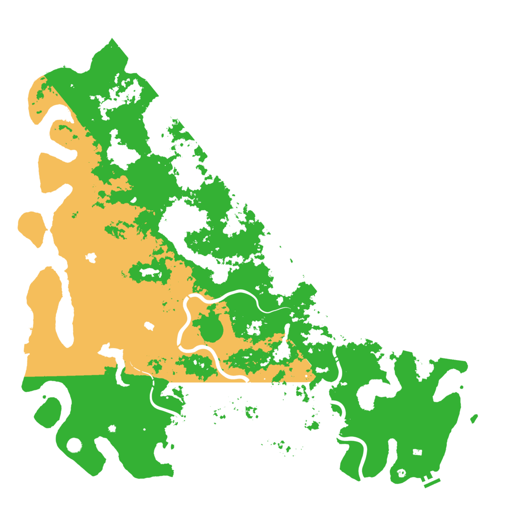 Biome Rust Map: Procedural Map, Size: 6000, Seed: 75391