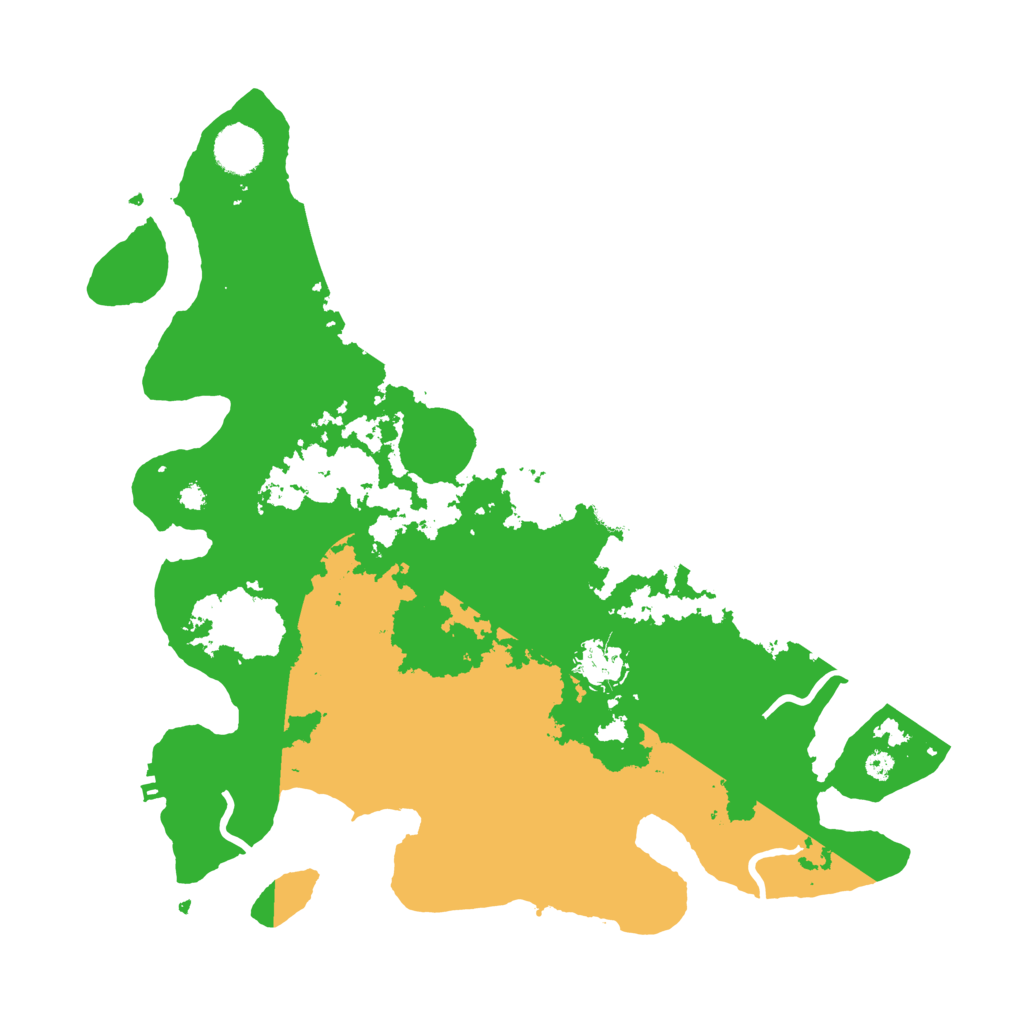 Biome Rust Map: Procedural Map, Size: 3700, Seed: 504325011