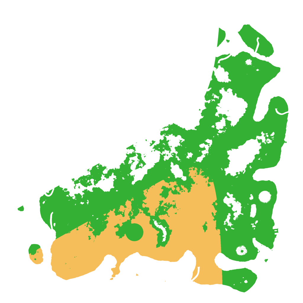 Biome Rust Map: Procedural Map, Size: 4500, Seed: 18465