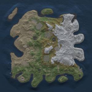 Thumbnail Rust Map: Procedural Map, Size: 3500, Seed: 1246404764, 19 Monuments