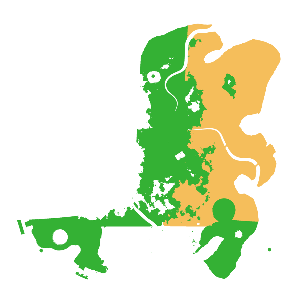 Biome Rust Map: Procedural Map, Size: 3500, Seed: 40384503
