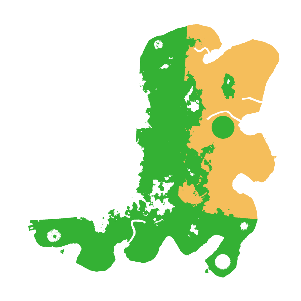 Biome Rust Map: Procedural Map, Size: 3500, Seed: 40384503