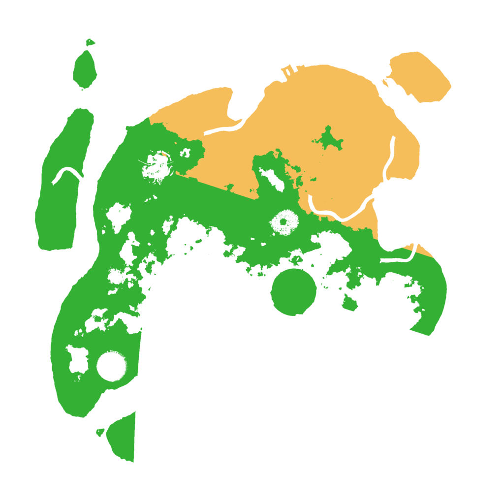 Biome Rust Map: Procedural Map, Size: 3000, Seed: 130059152