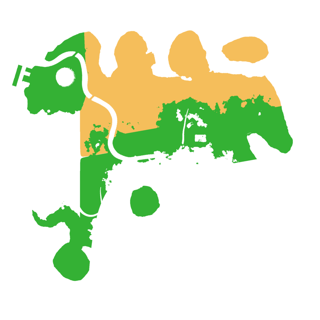 Biome Rust Map: Procedural Map, Size: 3000, Seed: 74592285