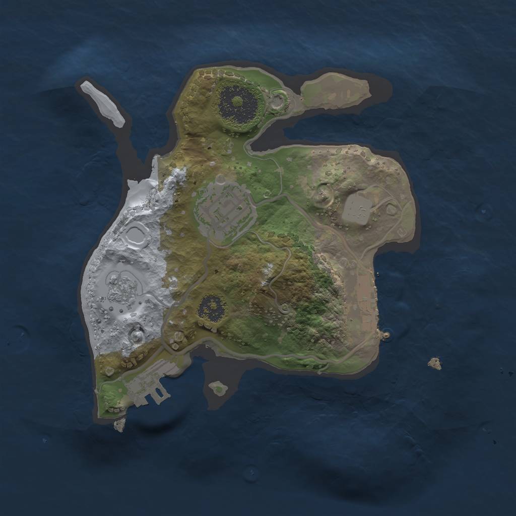 Rust Map: Procedural Map, Size: 2000, Seed: 65417705, 7 Monuments