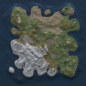 Thumbnail Rust Map: Procedural Map, Size: 3500, Seed: 1232895512, 18 Monuments