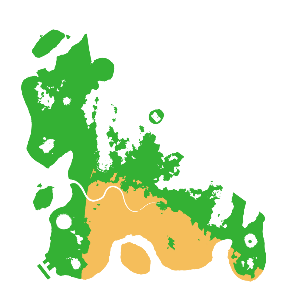Biome Rust Map: Procedural Map, Size: 3500, Seed: 11221192