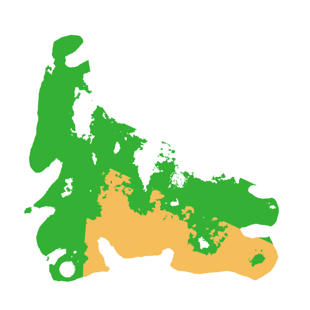 Biome Rust Map: Barren, Size: 3500, Seed: 6123