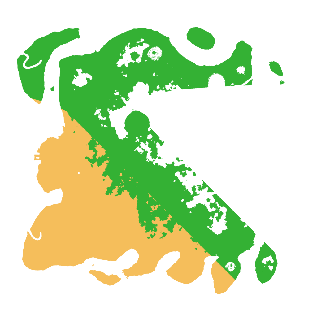 Biome Rust Map: Procedural Map, Size: 3500, Seed: 830670614