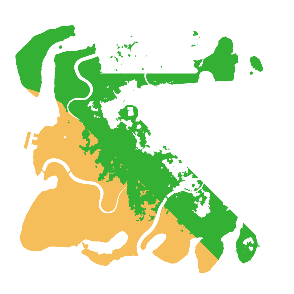 Biome Rust Map: Procedural Map, Size: 3500, Seed: 830670614