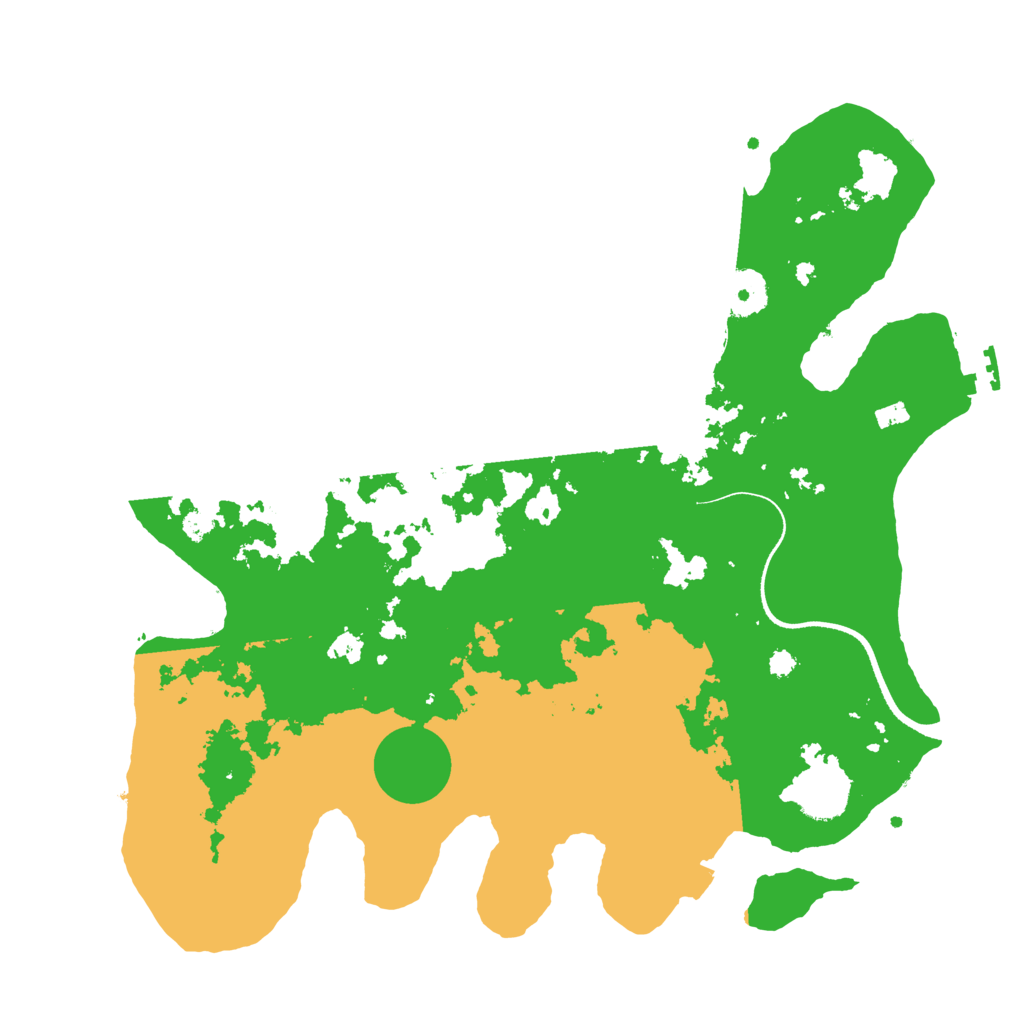 Biome Rust Map: Procedural Map, Size: 3500, Seed: 2012099490