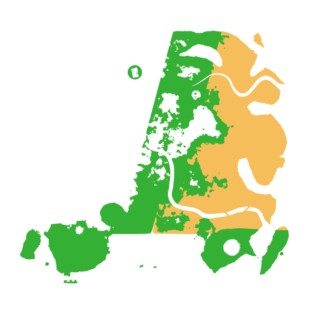 Biome Rust Map: Procedural Map, Size: 3500, Seed: 177213550