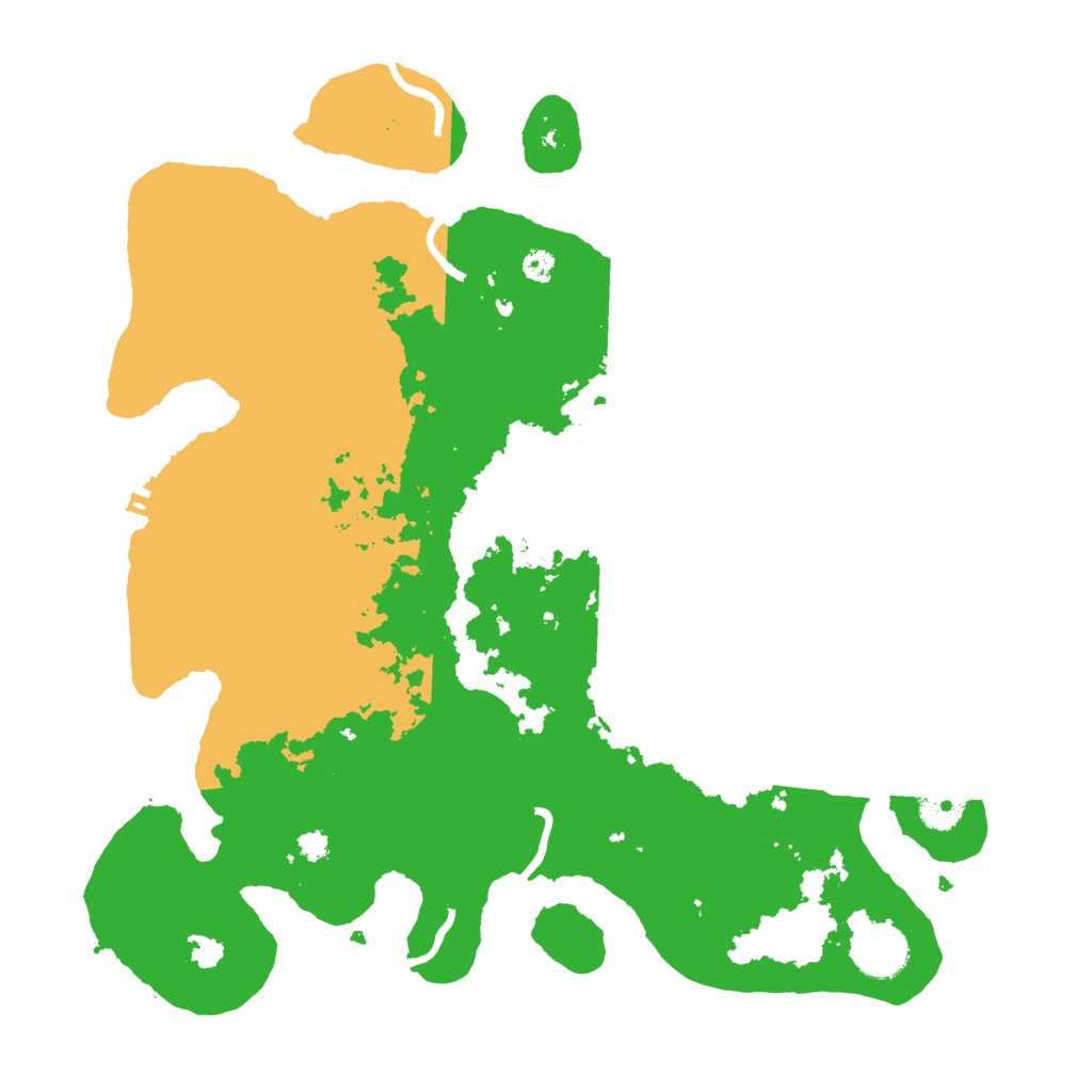 Biome Rust Map: Procedural Map, Size: 3500, Seed: 96298668