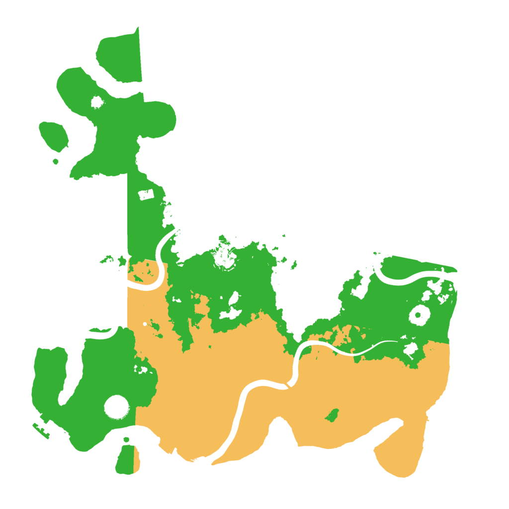 Biome Rust Map: Procedural Map, Size: 3700, Seed: 1091126883
