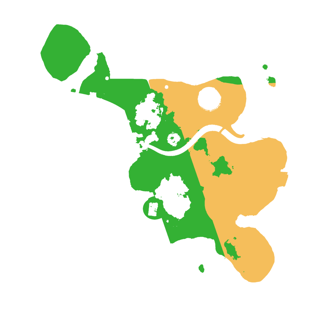 Biome Rust Map: Procedural Map, Size: 2500, Seed: 764910341