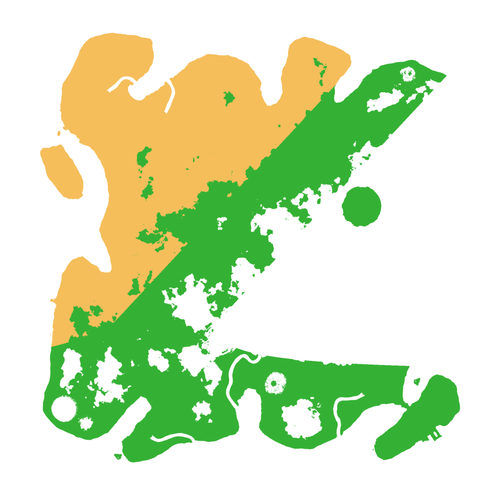 Biome Rust Map: Procedural Map, Size: 3500, Seed: 1996925470