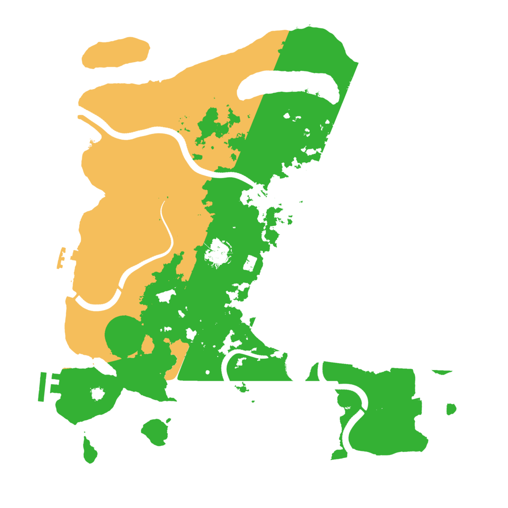 Biome Rust Map: Procedural Map, Size: 3500, Seed: 244847108