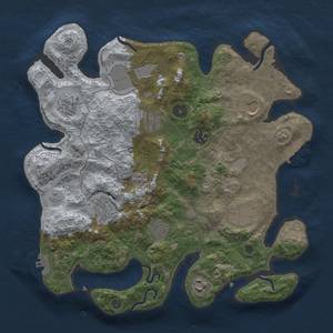 Thumbnail Rust Map: Procedural Map, Size: 3500, Seed: 1868747713, 19 Monuments