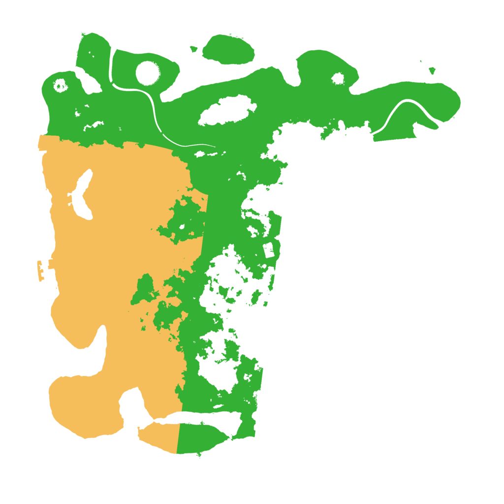 Biome Rust Map: Procedural Map, Size: 3700, Seed: 561997566