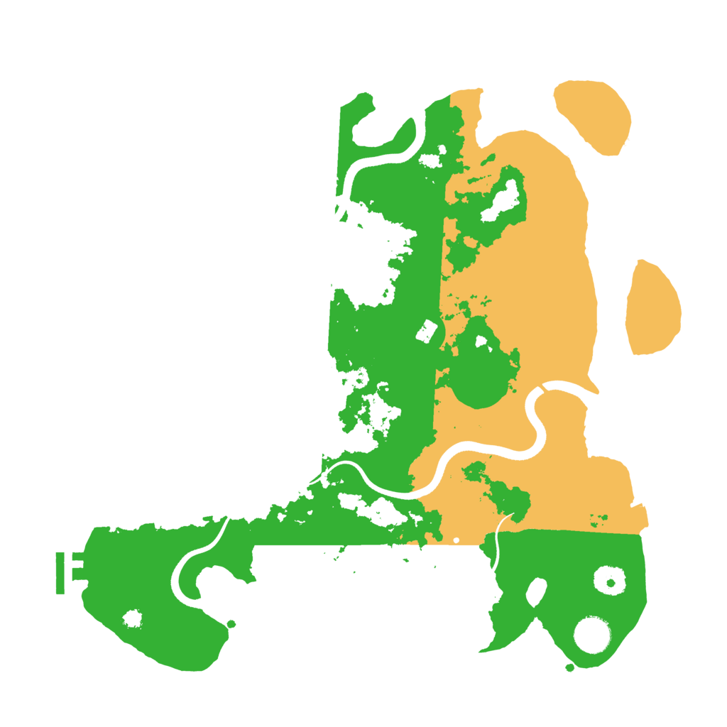 Biome Rust Map: Procedural Map, Size: 3500, Seed: 309855701