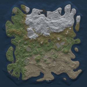 Thumbnail Rust Map: Procedural Map, Size: 4500, Seed: 366441363, 19 Monuments