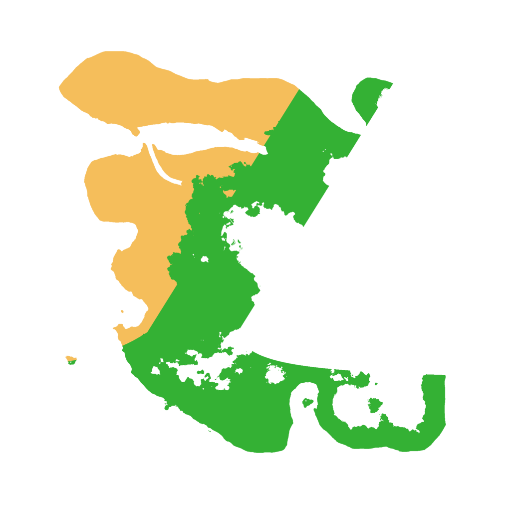 Biome Rust Map: Procedural Map, Size: 2500, Seed: 1704990097