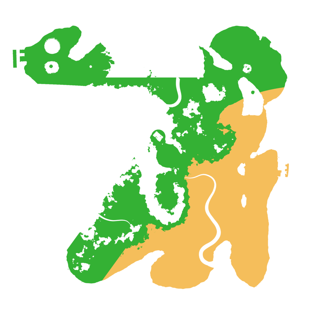 Biome Rust Map: Procedural Map, Size: 3500, Seed: 2707