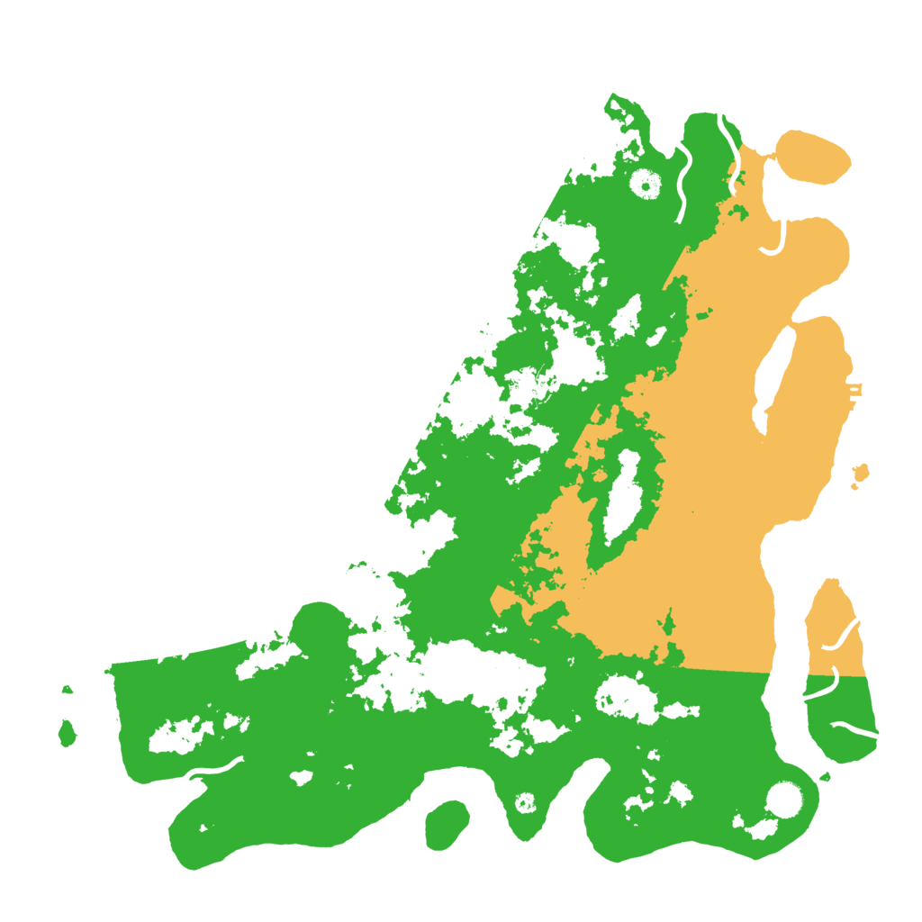 Biome Rust Map: Procedural Map, Size: 4500, Seed: 37631