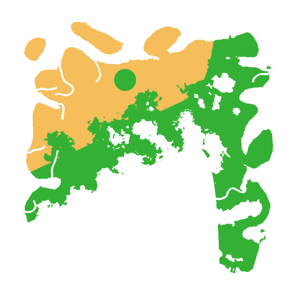 Biome Rust Map: Procedural Map, Size: 3600, Seed: 20230119