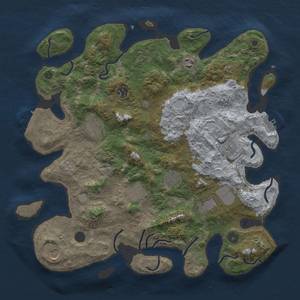 Thumbnail Rust Map: Procedural Map, Size: 4019, Seed: 1337, 18 Monuments