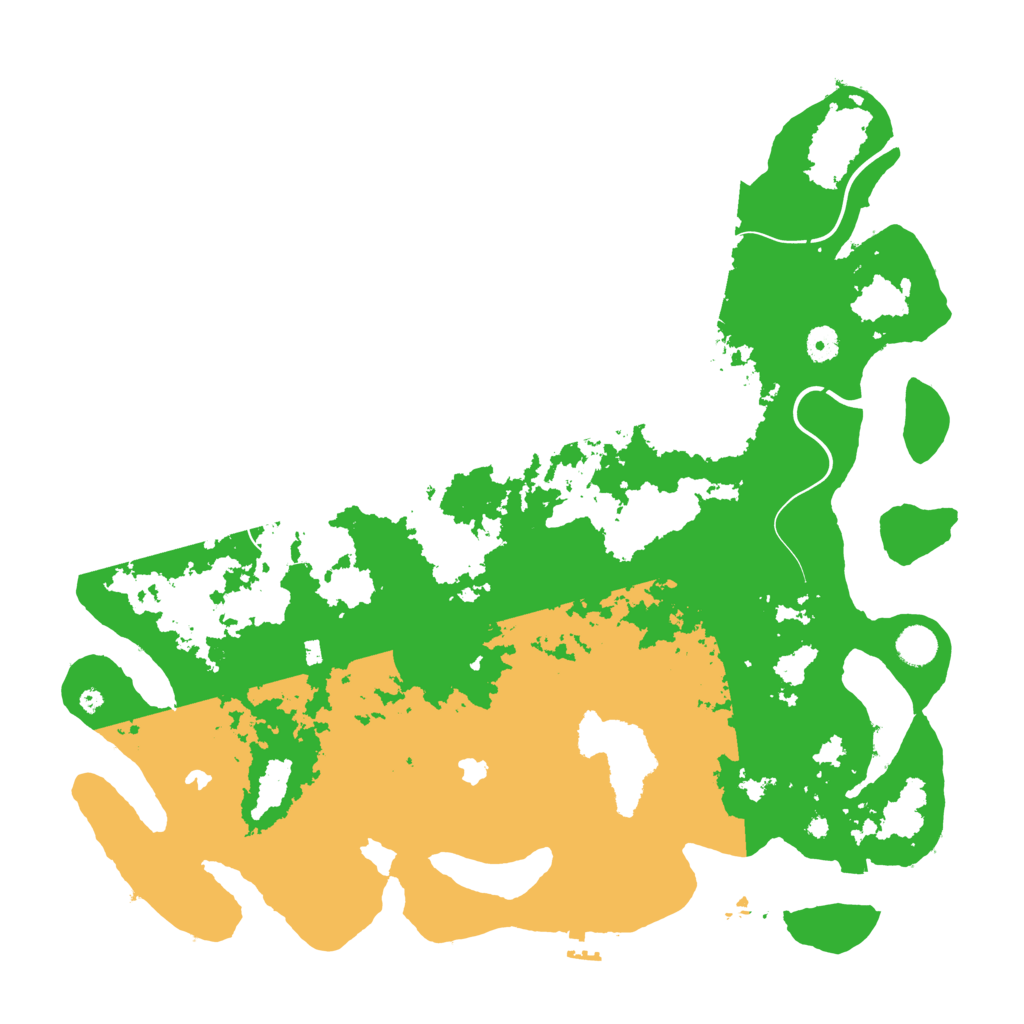 Biome Rust Map: Procedural Map, Size: 4500, Seed: 335546