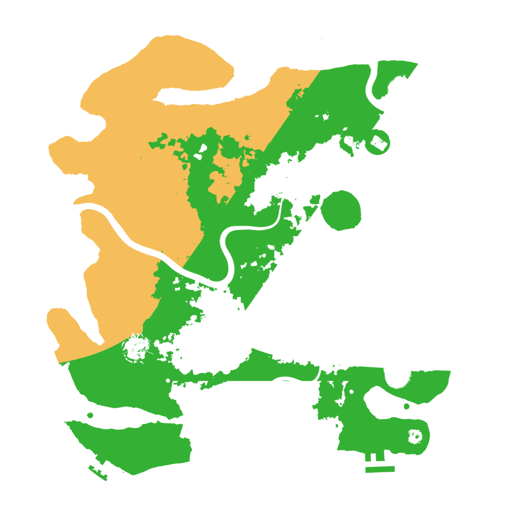 Biome Rust Map: Procedural Map, Size: 3500, Seed: 274081374
